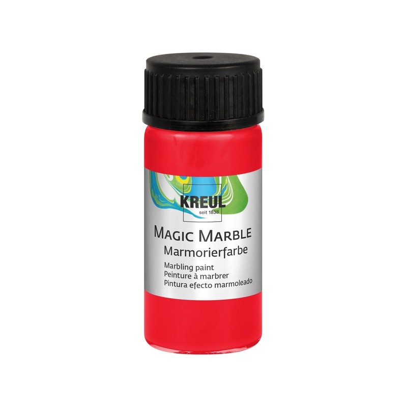Sarkana, krāsa ar marmora efektu, 20ml