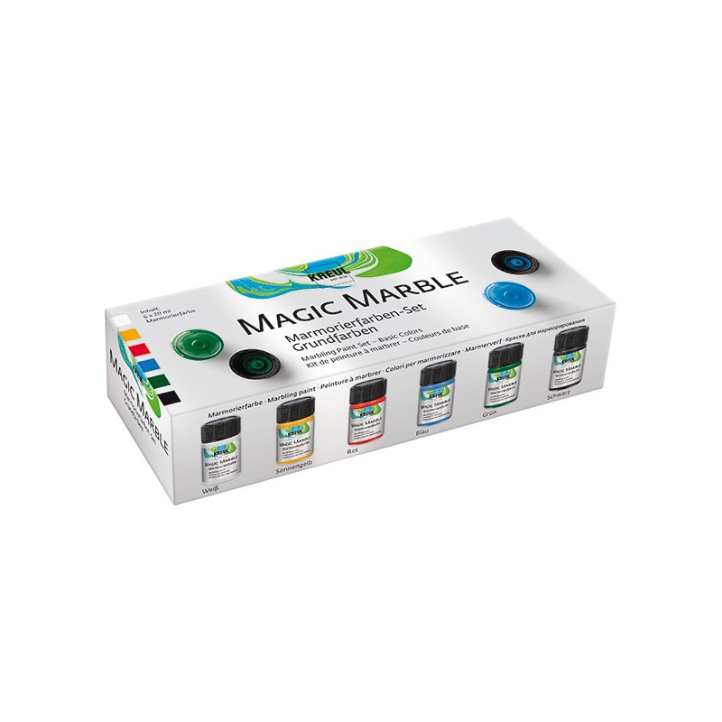 Krāsu ar marmora efektu komplekts, 6 x 20ml