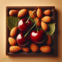 Вишня и миндаль,...