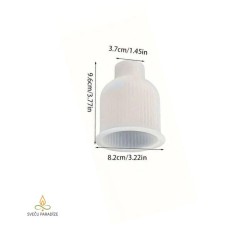 Epoksīda un ģipša trauka veidne Trauciņš ar kakliņu, silikona, 82x96mm