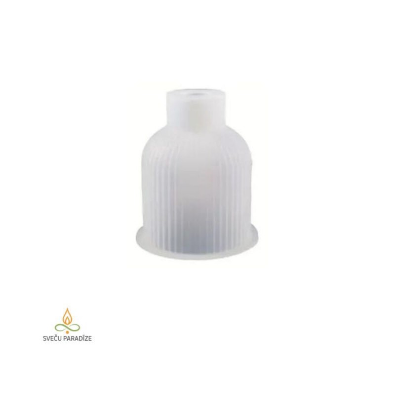 Epoksīda un ģipša trauka veidne Trauciņš ar kakliņu, silikona, 82x96mm