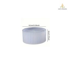Epoksīda un ģipša trauka veidne Zemais trauciņš, silikona, 40x84mm