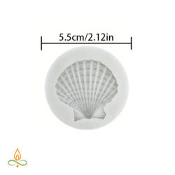 Dekorācijas veidne Gliemežvāks, silikona, 15x55mm