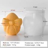 Silikona veidne Lieldienu ola ar lentīti, 65x74 mm